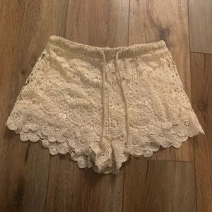 Forever 21 Crochet Shorts